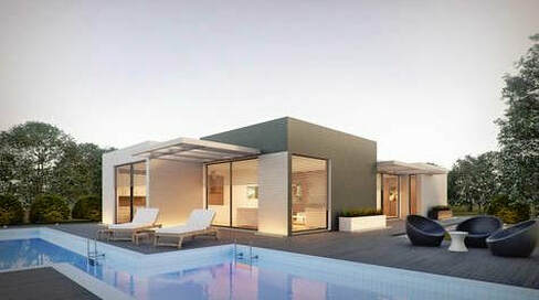 Nice picture of an architectural home and clean pool in Little Rock Arkansas